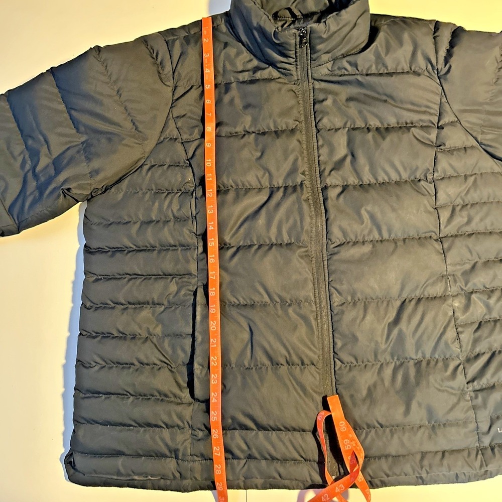 Lands' End Jacket Womens Black Puffer Down Full Zip Pockets Plus 2X 20W - 22W - Picture 9 of 14